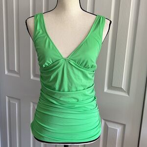 J. Crew Ruched Tankini Swim Top Size M